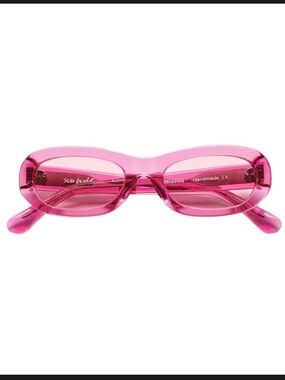Sun Buddies Eyewear - Transparent Pink Oval Sunglasses - Sold out online